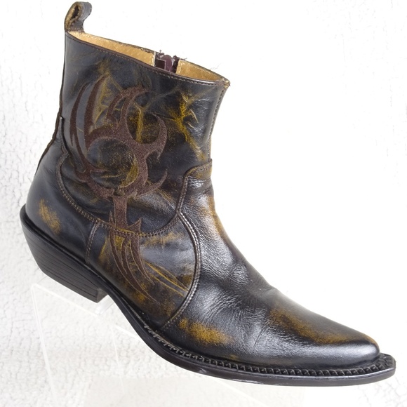 mens western ankle boots